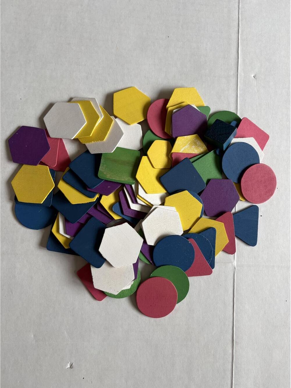 Wooden shapes for arts and crafts